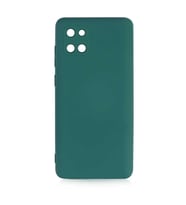 Samsung Galaxy Note 10 Lite Kılıf Orj Lansman Serisi Pürüzsüz Esnek Kadife İç Kısım (Koyu Yeşil)