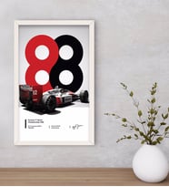 BK Gift Formula 1 Tasarımlı Dekoratif Ahşap Beyaz Çerçeveli Tablo-4