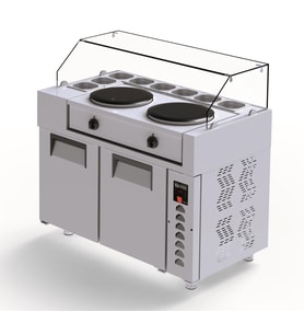 Iceinox Krep Buzdolabı 330 Lt (Gri)