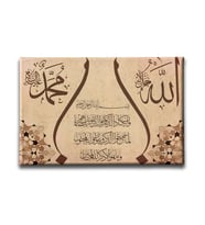 Nazar Ayeti Motifli Ayetli Kanvas Tablo AYY109