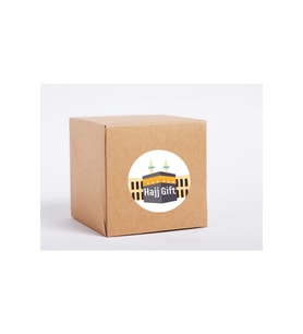 İngilizce Hajj Hediyesi Sticker Gift Etiketi Hajj Umre Kabe Yuvarlak Mat Çıkartma 4 Cm (90 ADET)