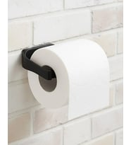 Siyah Tuvalet Kağıdı Tutucu Mat Kaplama Banyo Peçetelik