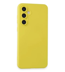 Galaxy S23 FE Kılıf Nano içi Kadife Silikon - Sarı