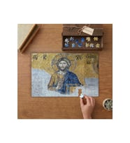 İsa İkonu - Ayasofya - Bizans Sanatı Tasarımı 240 parça Ahşap Puzzle Ahşap Kutuda MP07132