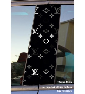 kalite marka logo kapı çıta kaplama folyosu - sag sol set baskılı 2 ader tuning modifiye etiket yapıştırıcı