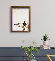 BK Gift Otel Odası Konseptli Doğal Masif Ahşap Çerçeveli Tablo 45x65cm-126