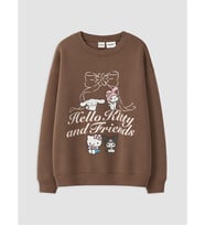 LCW Kids Kahverengi Hello Kitty Baskılı Kız Çocuk Sweatshirt