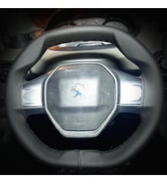 DİKİŞLİ DİREKSİYON KILIFI SİYAH DERİ SİYAH DİKİŞLİ PEUGEOT RİFTER İÇİN
