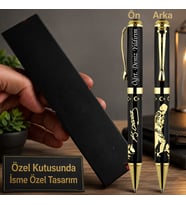 Kişiye Özel Atatürk Temalı Lüks Metal Roller İmza Kalemi – Özel Kutulu