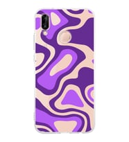 PrintiFy Huawei P20 Lite Uyumlu Kamera Korumalı Renkli Desen Tasarımlı Şeffaf Silikon Kılıf