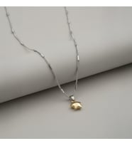 Lorivelle Premium Paslanmaz Çelik Gold Minimal 3D Yıldız Kolye - Ömürlük Işıltı ve Silindir Bar Zincir