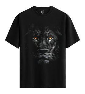Ember Eyes - %100 Pamuklu Erkek Siyah Tişört - Premium Quality