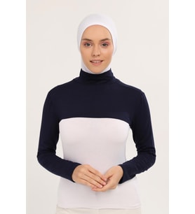 Balıkçı Yakalı Boyunluklu Kolluk (Lacivert)