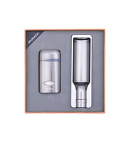 Parmida Çakmak Küllük İkili Gunmetal Puro Seti (Karışık)
