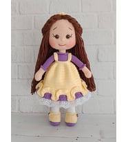 Mor Merve Bebek Amigurumi Organik Oyuncak