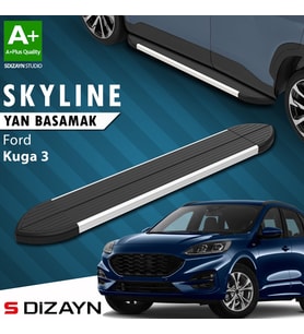S-Dizayn Ford Kuga 3 Skyline Aluminyum Yan Basamak 183 Cm 2020 Üzeri A+ Kalite