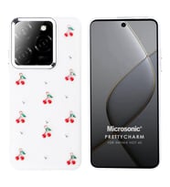 Microsonic Infinix Hot 40 Kılıf PrettyCharm Cherry (Kırmızı)