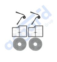 Roborock Saros 10- Saros 10R Uyumlu 2 Yan Fırça 2 Filtre 2 Mop PKT-iasgf0000890