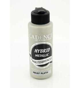 Cadence Hybrid Multisurface Metalik Boya 120 ml. HM-807 PLATİN 