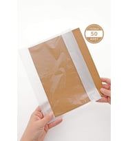 50'li Yapışkanlı Fatura Evrak Cebi (Beyaz)