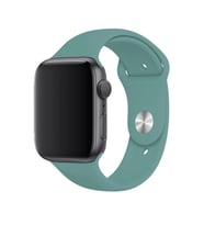 Apple Watch Uyumlu Silikon Kordon 2 3 4 5 6 Seri 38 - 40 Mm Pudra Pembe