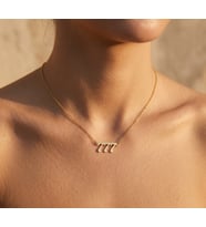 Kişiye Özel Melek Sayısı Altın Kolye (Angel Number)