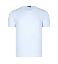 T8569 DEWBERRY BİSİKLET YAKA ERKEK T-SHIRT-DÜZ MAVİ (Karışık)