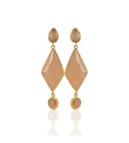 Kadir Jewellery 22 Ayar Altın Kaplama Kadın Sallantılı Küpe -El İşçiliği Ve Hipoalerjenik Küpe
