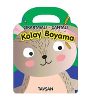 TAVŞAN - ÇIKARTMALI-ÇANTALI KOLAY BOYAMA - 0-6 YAŞ YAYINLARI