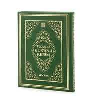 Tecvidli Kuranı Kerim - Termo Deri - Cami Boy - Yeşil Renkli - Ayfa Yayınevi - Bilgisayar Hatlı