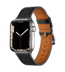 Apple Watch 40mm Uyumlu Kordon Deri Şık Tasarımlı Luxury Strap KRD-76 Kayış