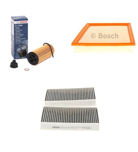 Bosch Filtre Bakım Seti BMW 2 SERİSİ 216 D Dizel 2014+ Hava + Yağ f. + Polen Filtre Sardes