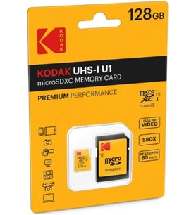 EKMSDM128GXC10K Premium 128GB microSDXC Speicherkarte, Highspeed, SD-Adapter UHS-I, U1, bis 85 MB/Sek
