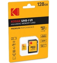 EKMSDM128GXC10K Premium 128GB microSDXC Speicherkarte, Highspeed, SD-Adapter UHS-I, U1, bis 85 MB/Sek