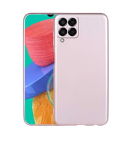 Samsung Galaxy M33 Uyumlu Kılıf Zore Premier Silikon Kapak (Rose Gold Altın)