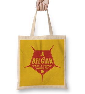 Belgium Penalty School World Football Championship Bez Çanta Uzun Saplı