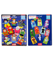 2 Set - 20 Parça Tox Masal Kahramanları ve Meslekler Parmak Kukla T761 T225