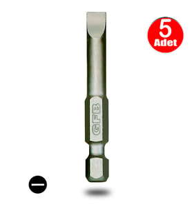 AletÇantam Gfb Bits Düz Uç Vidalama Matkap Ucu SL6 x 50mm - 5 Adet
