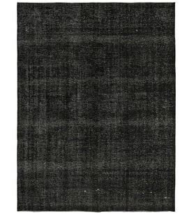Gri Halı El Dokuma Vintage Tarz Melanje Görünümlü Şık Modern Salon Halısı Eskitme