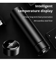 Dereceli Göstergeli 5-10 Saat Sıcak Soğuk Tutma Özelliğine Sahip Fitreli Süzgeçli 500 ML Termos Mug