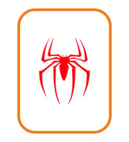 Örümcek Marvel Oto Sticker Kırmızı 15*10 Cm