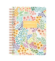 Botanical Spiralli Defter Çizgili Sarı 17x24 cm