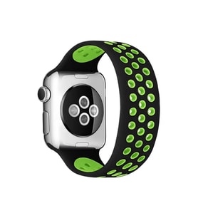 Watch 42Mm Ayarlı Delikli Kordon - Siyah-Yeşil