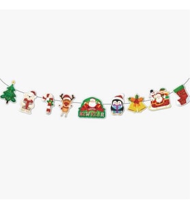 Dekoratif Simli Banner Yılbaşı New Year-