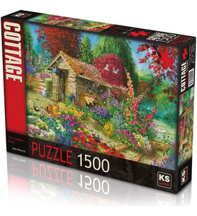 KS Games Puzzle 1500 Parça Garden Shed 22004 Lisanslı Ürün