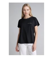 Defacto Bisiklet Yaka Siyah Kadın T-Shirt K7701AZ/BK81