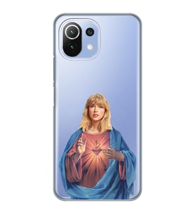 Xiaomi Mi 11 Lite Uyumlu Taylor Swift Desenli Şeffaf Telefon Kılıfı