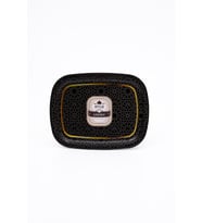 Evle Bombeli Metal Oval Tepsi 24x31 Cm