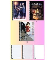 boku dake ga inai machi 3 adet defter A4 büyük boy 72 sayfa çizgili_kareli_çizgisiz defter seti