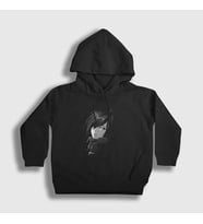 Presmono Unisex Çocuk Siyah Mikasa V2 Anime Attack On Titan Kapüşonlu Sweatshirt 124438tt